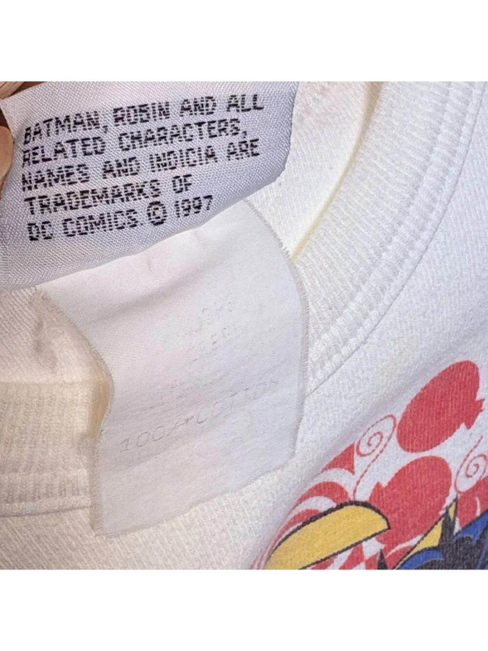 Vintage 1990s 90s Batman Robin AOP Long Sleeve Pajamas PJ Pajama Set 5 - 6